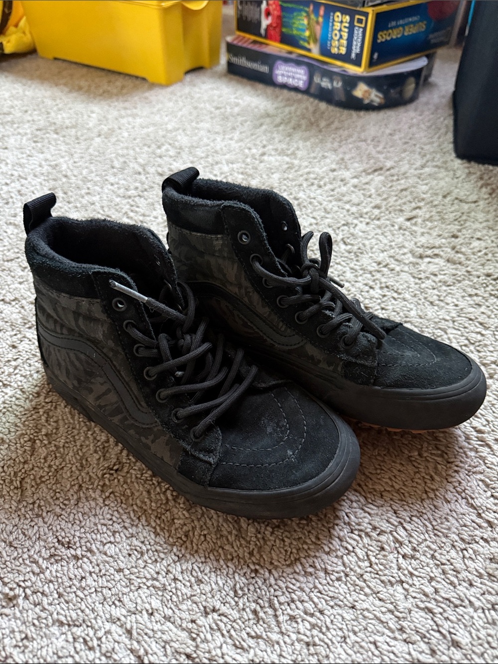 Vans Black High-Top Kids Sneakers